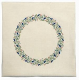 Tischdecke Vogelkranz blau