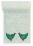 Tischläufer Blaue Hühner, 16-5757