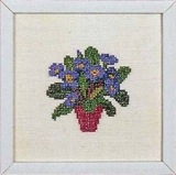 Topfblumen / Blaue Primel - Serie mit 6 Motiven